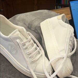 Valentino White Leather Sneakers
